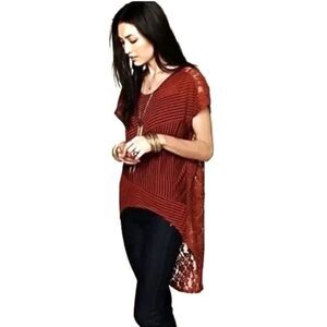 Free People Daydream Hi Low Laced Tunic
Burnt Orange Sz S